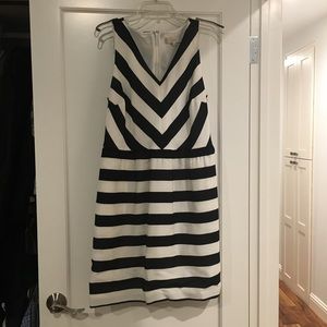 Loft Black and White Dress